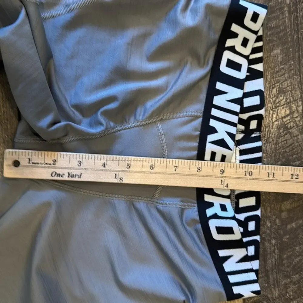 Nike Pro Boys Warm Graphic Gray Tights Leggings Size L